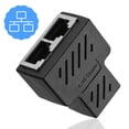 thumbnail image 1 of RJ45 Splitter Adapter CAT5/6/7 Ethernet Cable LAN Port 1 to 2 Socket Connector, 1 of 11