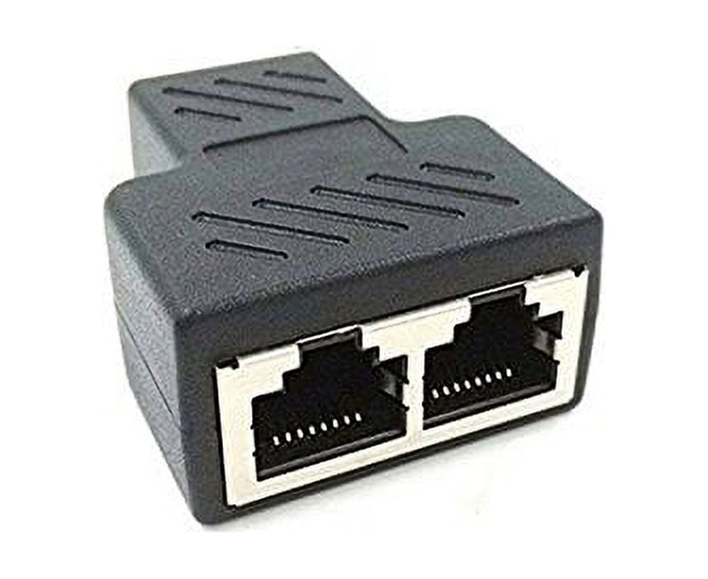 RJ45 Splitter Adapter,SinLoon RJ45 Female 1 to 2 Port Female Connector