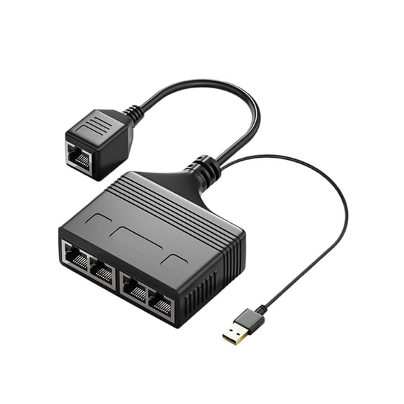 RJ45 Splitter Ethernet Splitter 1 in 2/3/4 Out for Seamlessly Connectivities Across Multiple Device 100Mbps Speed