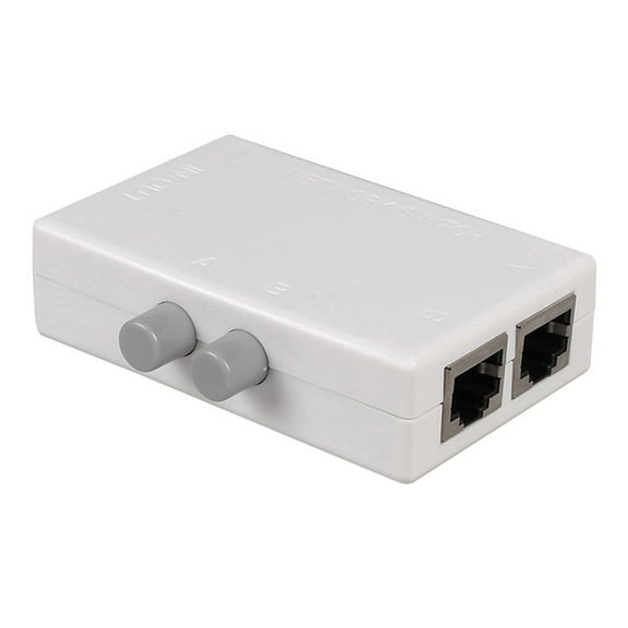 RJ45 Splitter Selector Switches 2 Ports Networks Switches Splitter Selector Hub 2 in 1 Out Ethernet Networks Switches
