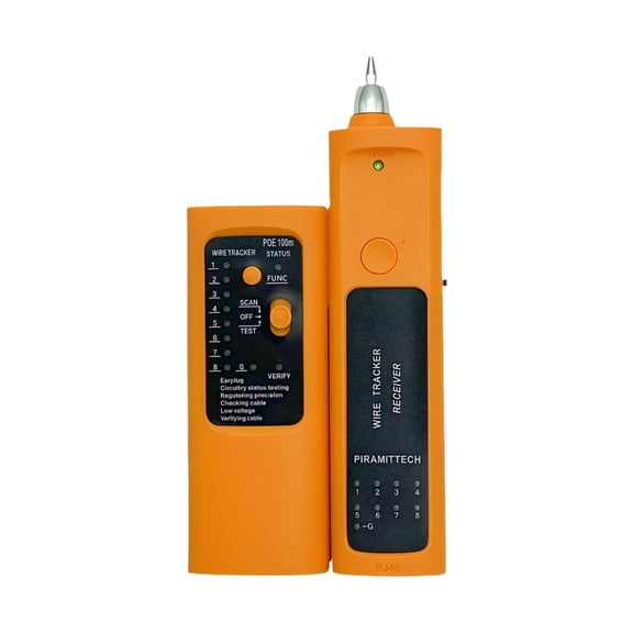 RJ45 Tester Intelligent Digital Cable Tracing Finder For Ethernet And Telephone Wire Testing 8 Adjustable Sensitivity
