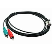 RJ45 male to Dual RCA male Cable for AXIA - 6 feet