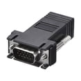 thumbnail image 1 of RJ45 to VGA Extender Adapter RJ45 Female Enternet to DB15 Male Port, 1 of 5