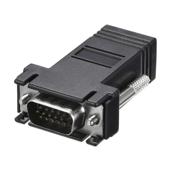 RJ45 to VGA Extender Adapter RJ45 Female Enternet to DB15 Male Port