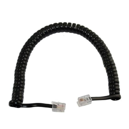 RJ9 RJ11 4P4C Coiled Phone Cord Telephone Line With Interferences Proof Features For Clear Sound Transmission