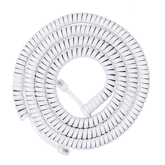 RJ9 RJ11 4P4C Telephone Handset Cord Coiled Fix Landline Phone Wire For Clear Calls And Durability 200cm 300cm