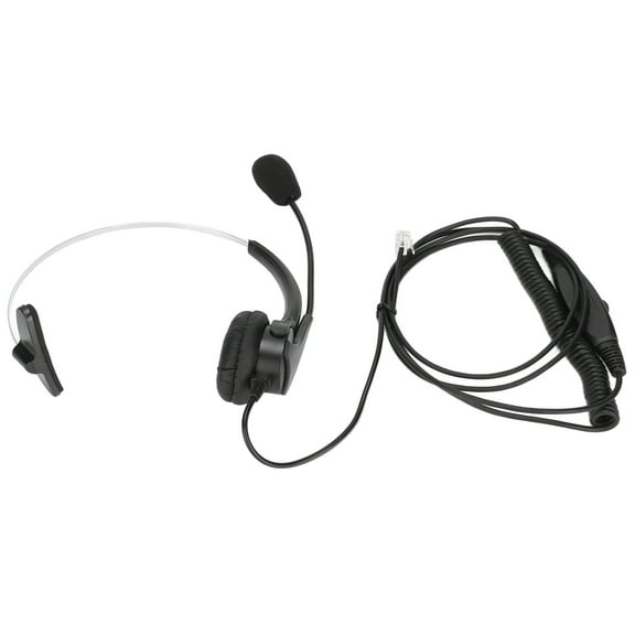 RJ9 Telephone Headset Call Center Headset Noise Reduction Wired Professional Mono Headset with Microphone