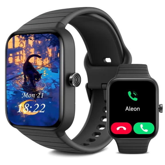 RJHGP Smart Watch 1.95" HD with Alexa, 100+ Sports Modes, Sleep Monitor, Compatible iPhone/Android, Fitness Tracker for Women Men, Gift for Birthday Christmas