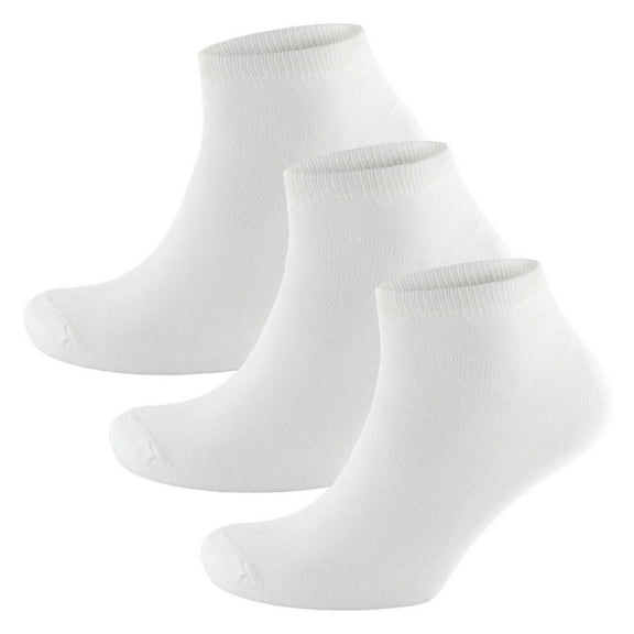 RJM Mens Plain Trainer Socks (Pack of 3)