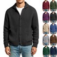 thumbnail image 1 of RJMDKXZ Cardigan Sweaters for Men Casual Collared Button Down Long Sleeve Textured Knitted Sweater with Pockets, 1 of 5
