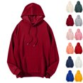 thumbnail image 1 of RJMDKXZ Mens Plus Size Hoodies Casual Fashion Loose Fit Pullover Oversized Hooded Drawstring Sweatshirt, 1 of 8