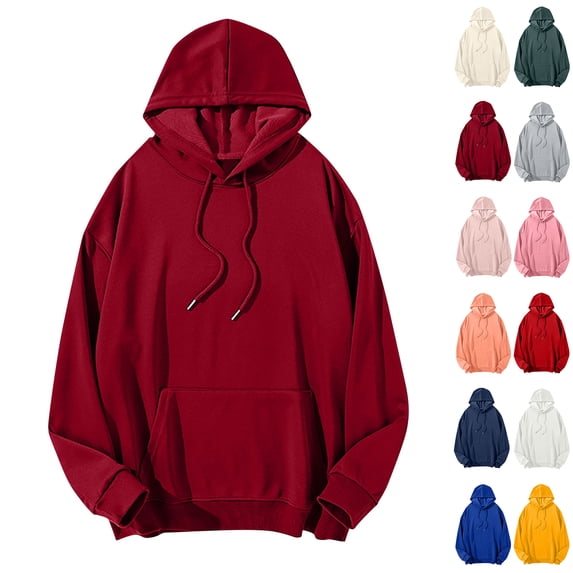 RJMDKXZ Mens Plus Size Hoodies Casual Fashion Loose Fit Pullover Oversized Hooded Drawstring Sweatshirt