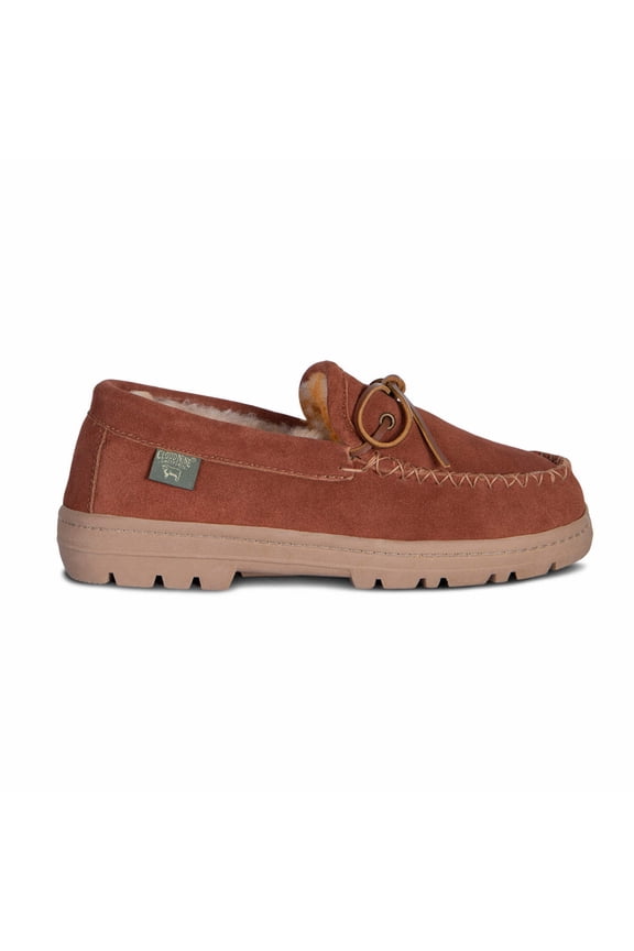 RJS-204-CHEST-12 Mens Trekker Moccasin, Chestnut - Size 12