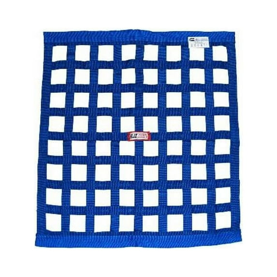 RJS Racing Equipment 10-0006-03-00 24 x 24 in. Ribbon Window Net SFI 27.1, Blue