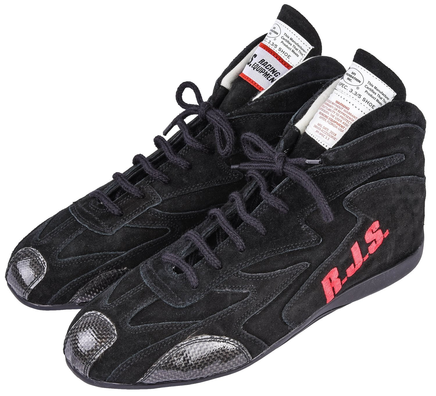 RJS Racing Equipment 500020156 RJS Redline Mid Top Racing Shoes SFI 3.3 ...