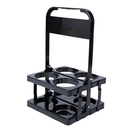 RJSQAQE Foldable Plastic Drink Carrier,4 Cup Reusable Beverage Delivery Holder,Basket Foldable Beer Bottle Caddy Bucket Holder for Daily Use Party,Beer Bottle Holder with Handle for Party