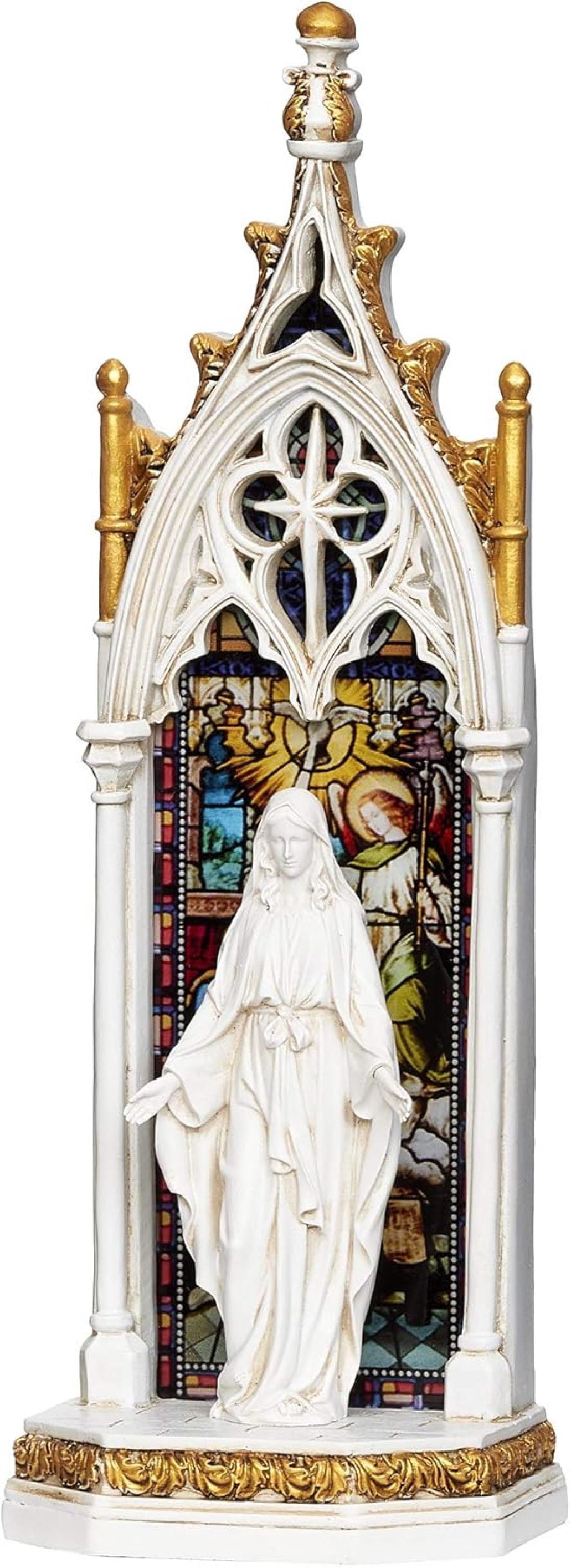 RJTZ by Roman - Our Lady of Grace Arch Window LED Figure, Renaissance ...