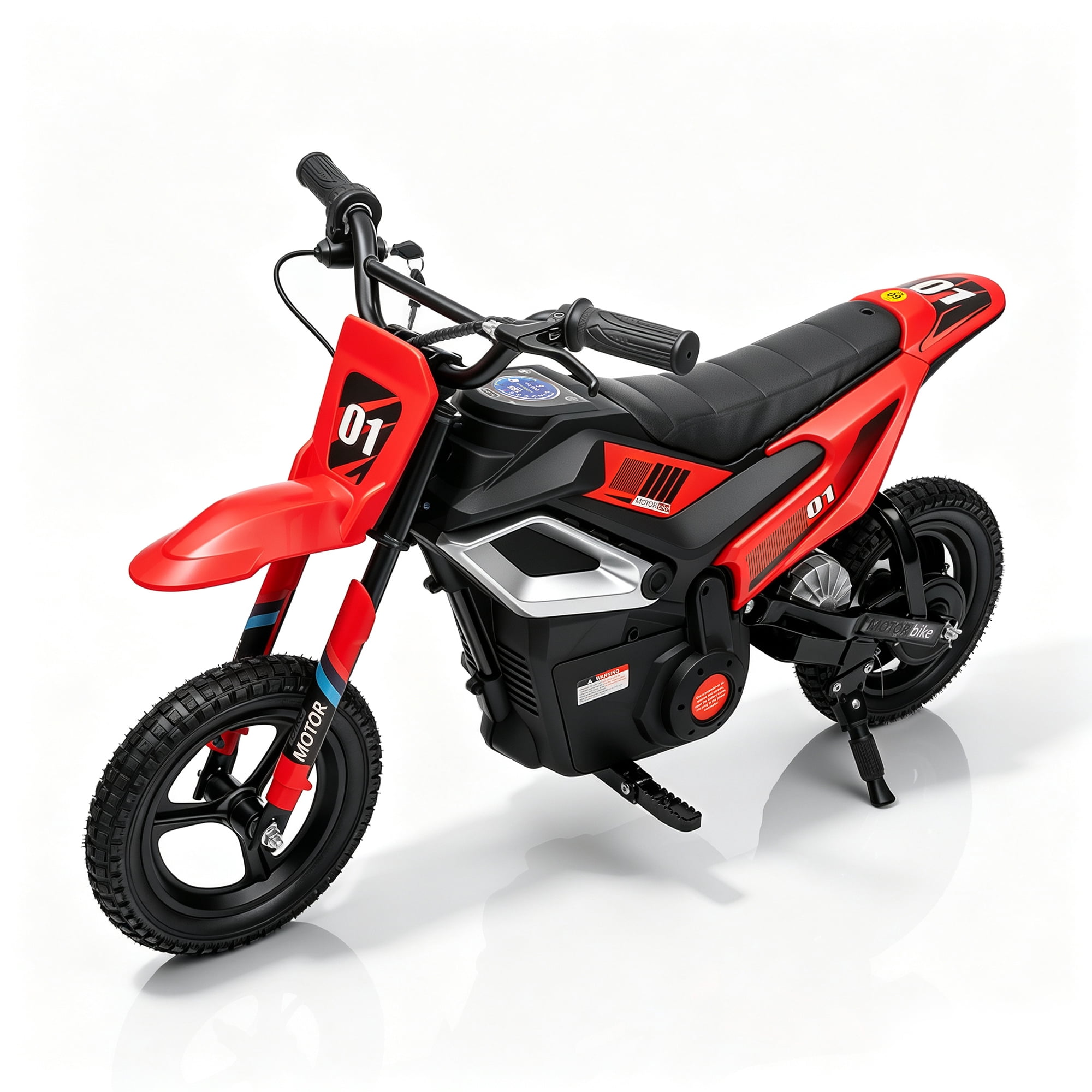 RJV 250W Kids Electric Motorcycle, 24V Chain Drive Dirt Bike with ...