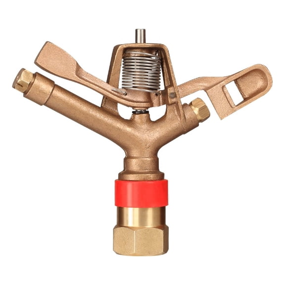 RK-40F 1" FNPT Brass Impact Sprinkler with Nozzles - 9/32" x 3/16", NPT Female, 40.6 GSM Flow Rate
