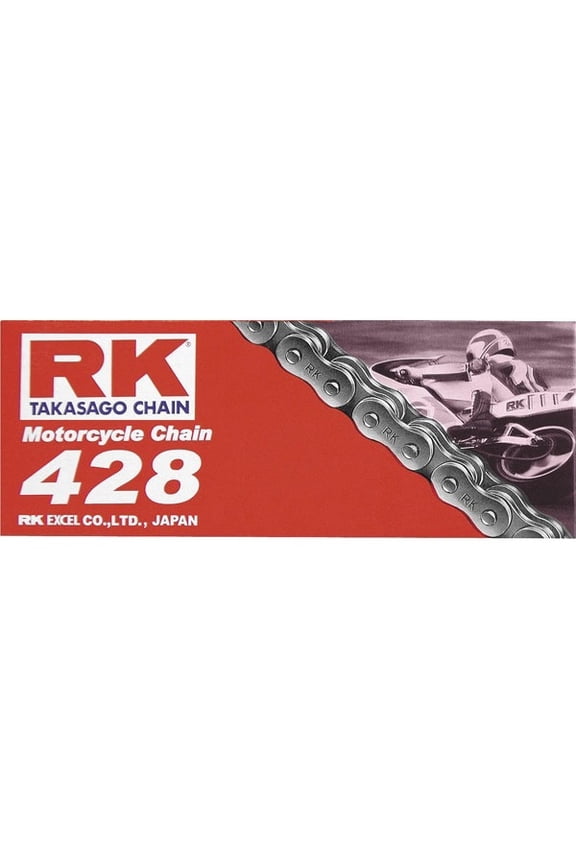 RK 428 RK-M Natural Standard Chain 134 links for ATV/UTV