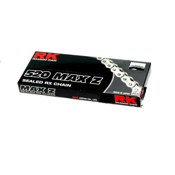 RK 520 Max-Z Chain Black/Chrome 120 Links (520MAXZ-120-BC)