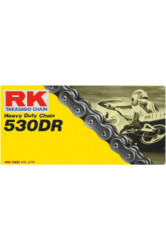 RK 530DR Heavy Duty Non-O-Ring Drag Race Motorcycle Chain - 140 Link