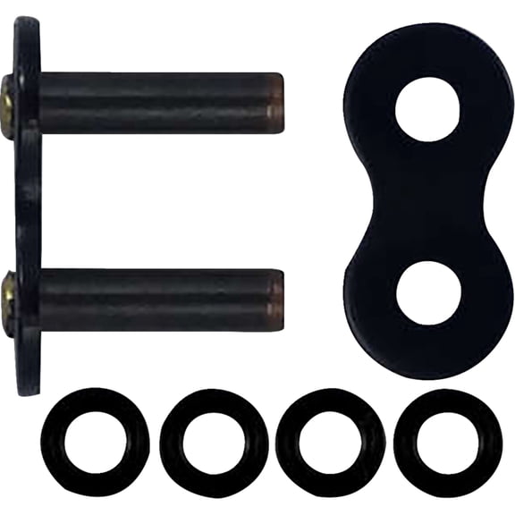 Rk BL530ZXW-RL Rivet Connecting Link for 530 XW-Ring Chain - Black Scale