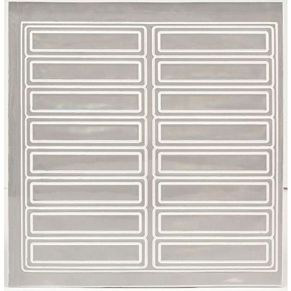 RK Adhesive Vinyl Retro-Reflective Hard Hat/Helmet Sticker (Pack of 16) - White