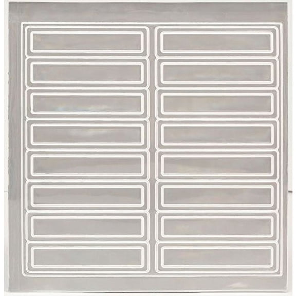 RK Adhesive Vinyl Retro-Reflective Hard Hat/Helmet Sticker (Pack of 16) - White