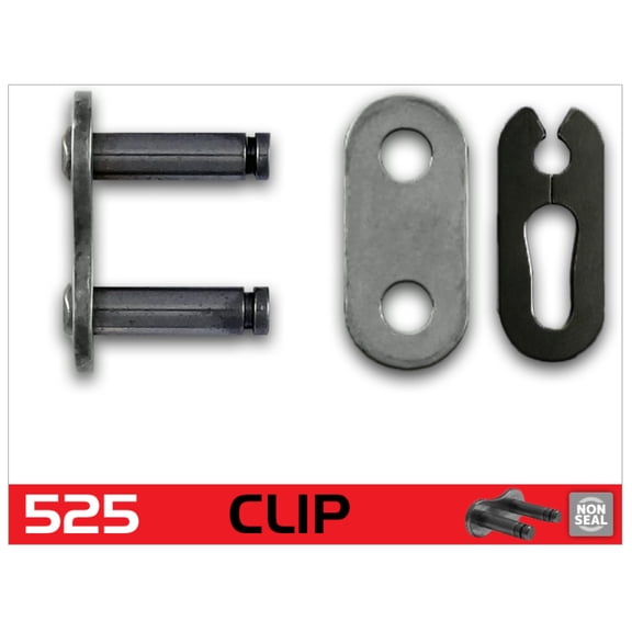 RK Chain 525 Clip Link - Natural