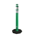 thumbnail image 1 of RK DPOST2T Polyethylene Portable Delineator Post with 13 lbs Recycled Octagonal Rubber Base, 42" Height (Set of 4, Green), 1 of 1
