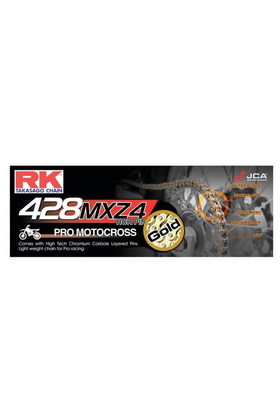 RK GB428MXZ4 Heavy Duty Gold Chain 120 Links (GB428MXZ4-120)