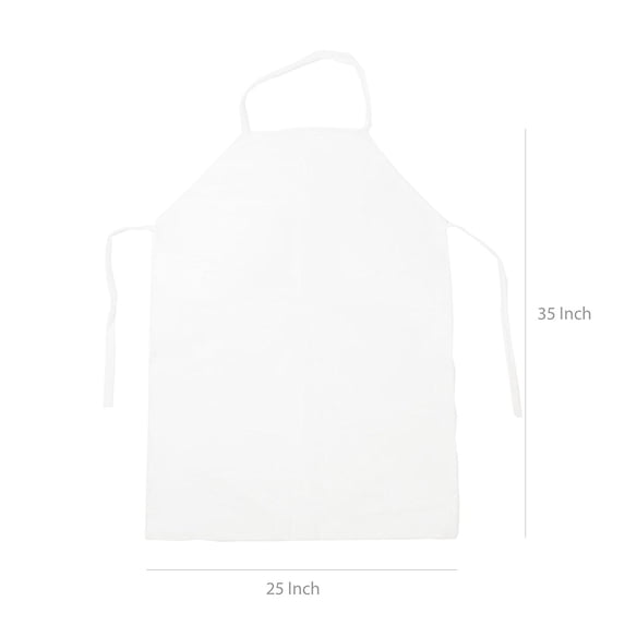 RK Industrial Kitchen Apron Bib Waterproof, Urethane - White