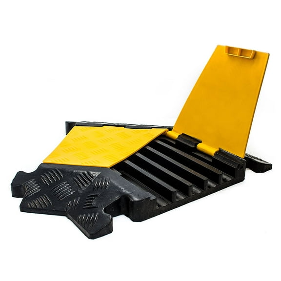 RK RK-CP-5CLT 5 Channel Modular Rubber Cable Protector (Left Turn 45 Degree)