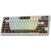 RK ROYAL KLUDGE L75 Gasket Mount Mechanical Keyboard w/Knob/Macro Keys & Touchable Nameplate, Tri-Mode 75% TKL Wireless Keyboard BT/2.4G/USB-C, Hot Swappable, Pro Software, Massive 8000mAh Battery