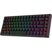 RK ROYAL KLUDGE RK84 RGB 75% Triple Mode BT5.0/2.4G/USB-C Hot Swappable Mechanical Keyboard, 84 Keys Wireless Gaming Keyboard, Tactile Brown Switch