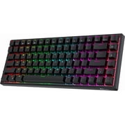 RK ROYAL KLUDGE RK84 RGB 75% Triple Mode BT5.0/2.4G/USB-C Hot Swappable Mechanical Keyboard, 84 Keys Wireless Gaming Keyboard, Tactile Brown Switch