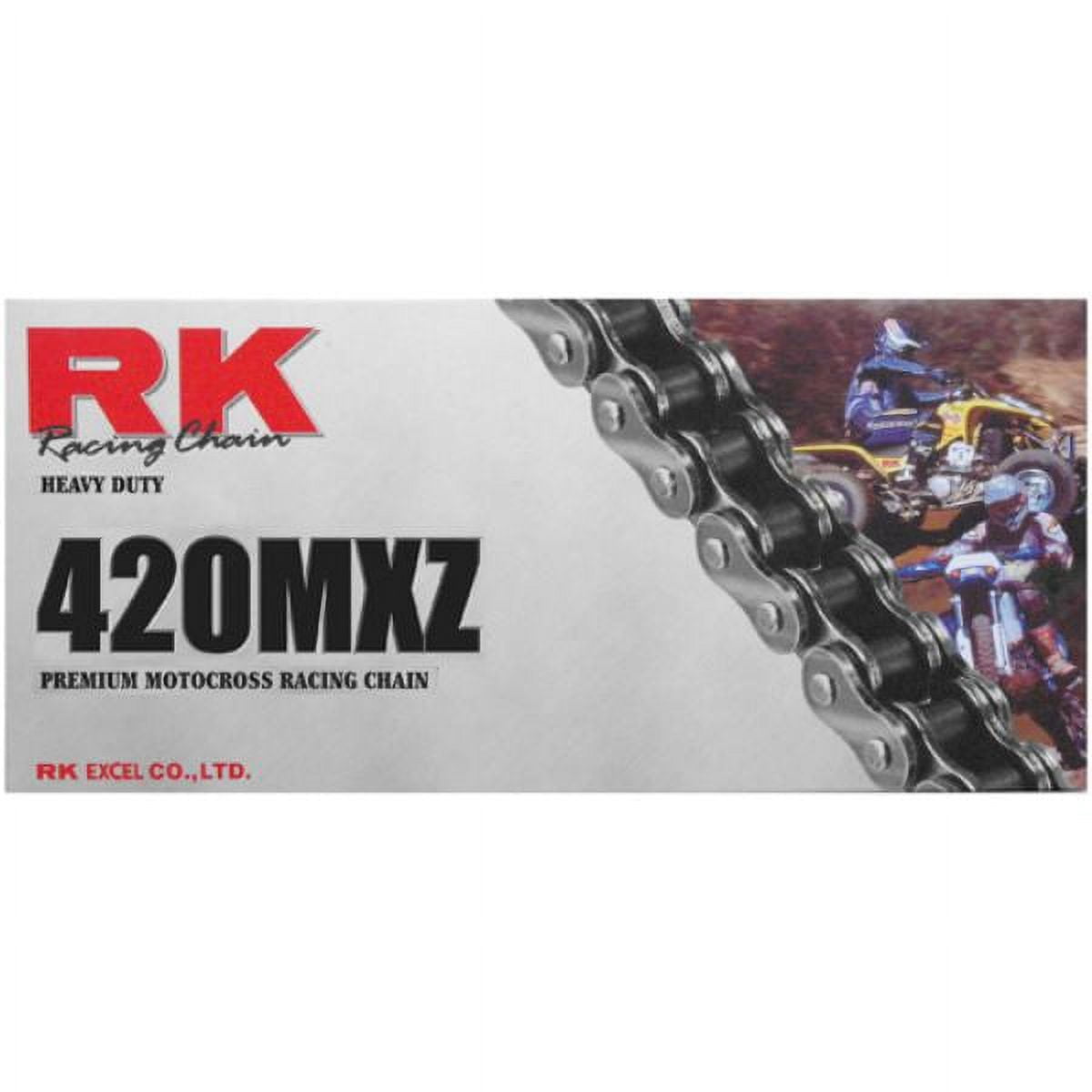 RK Racing Chain 420MXZ-100 100-Links MX Chain with Connecting Link ...