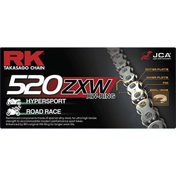 RK Racing Chain GB520ZXW-120
