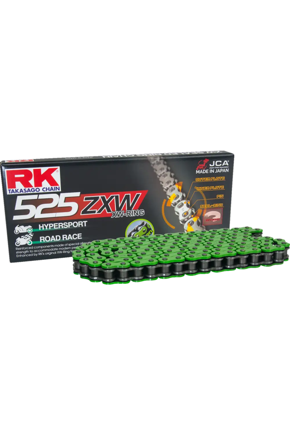 RK 525ZXW XW-Ring Green Chain 120 Links (MM525ZXW-120)