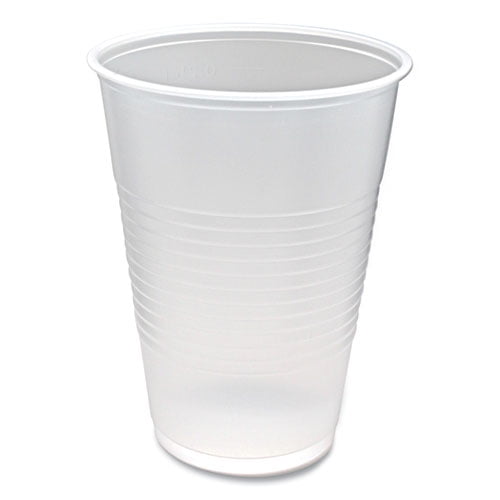 RK Ribbed Cold Drink Cups, 10 oz, Plastic, Clear, 100/Sleeve, 25 Sleeves/Carton | Bundle of 2