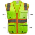 thumbnail image 1 of RK Safety Class 2 D-Ring Two Tone Mesh Vest - Lime / Large, 1 of 4