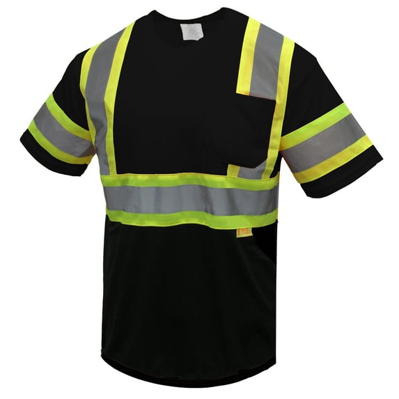 RK Safety New York Hi-Viz Workwear Shirt Black XL