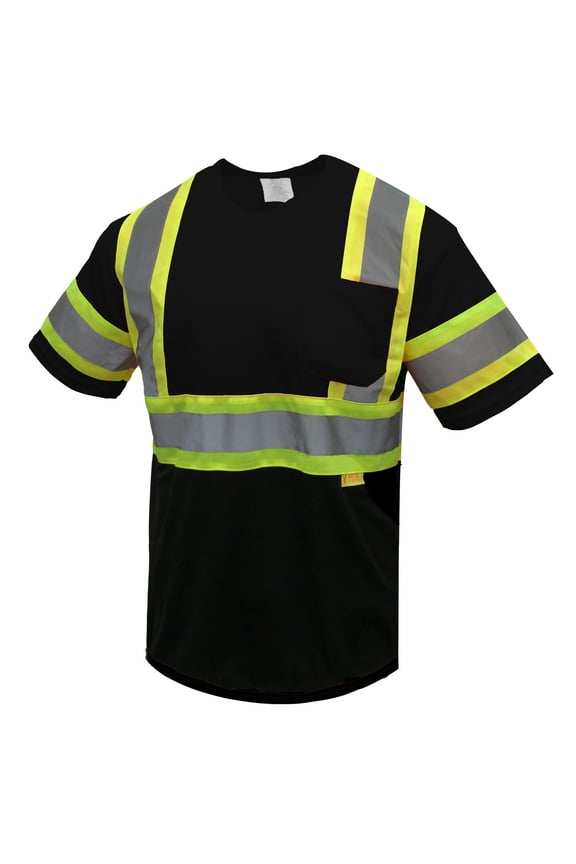 New York Hi-Viz Workwear Shirt Black XL