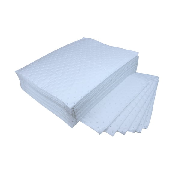 RK Safety OILPAD Absorbent Oil Pads 16-Inch by 20-Inch, Box of 50 Non-Aqueous Liquid Mat