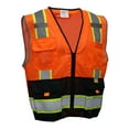 thumbnail image 1 of RK Safety P5511 Class 2 High Visible Two Tone Reflective Strips Breathable Mesh Vest, Pockets Harness D-Ring Pass Thru, ANSI/ISEA, Construction Motorcycle Traffic Emergency-2XL, 1 of 1