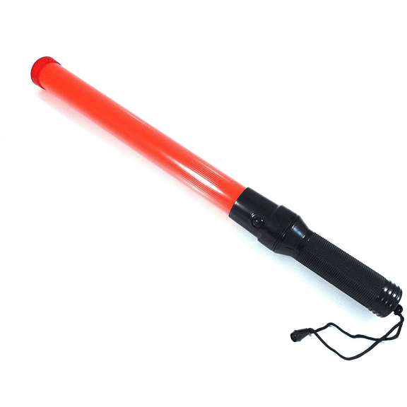 RK Signal Traffic Wand Baton LED Flashlight with Wrist Strap - Orange / 21 - Inch