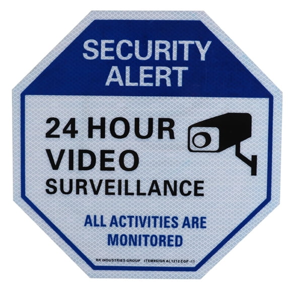 RK Video Surveillance Sign, Legend "24 Hour Video Surveillance" - Default Title
