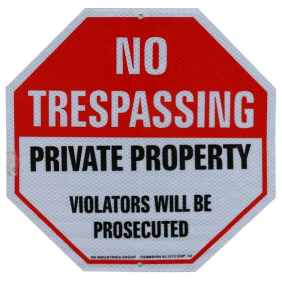 RK Video Surveillance Sign, Legend "No Trespassing, Private Property, Violators will be prosecuted" - Default Title