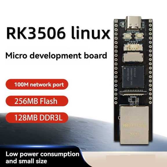 RK3506 Linux Development Board RK3506G2 Chip 128MB DDRL3 with 100M Network Port